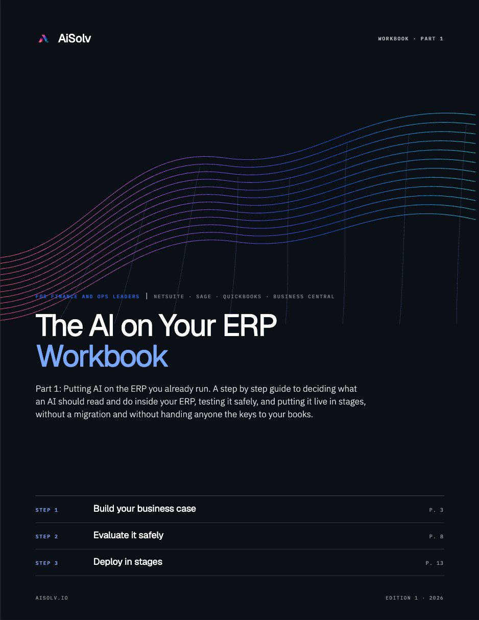 The AI on Your ERP Workbook cover