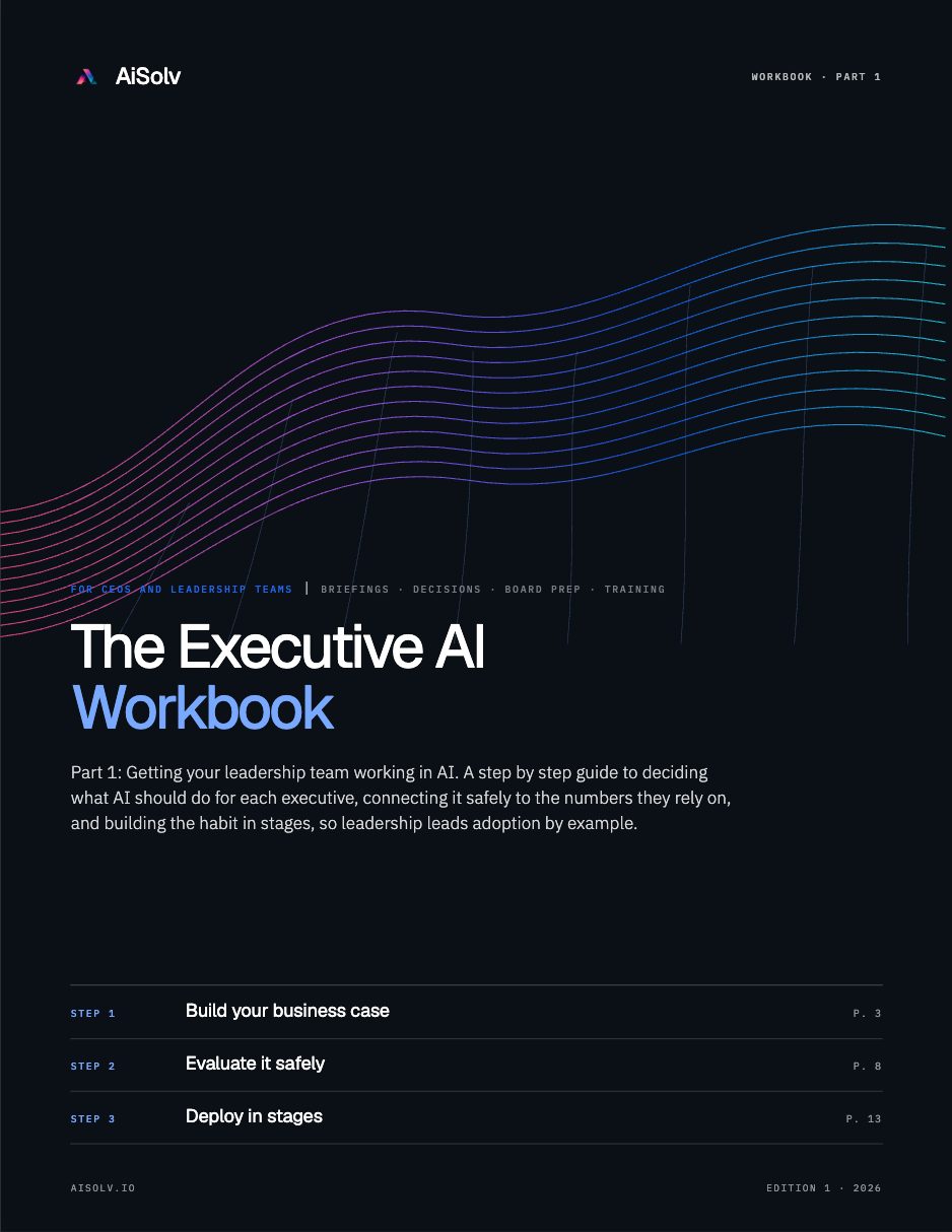 The Executive AI Workbook cover