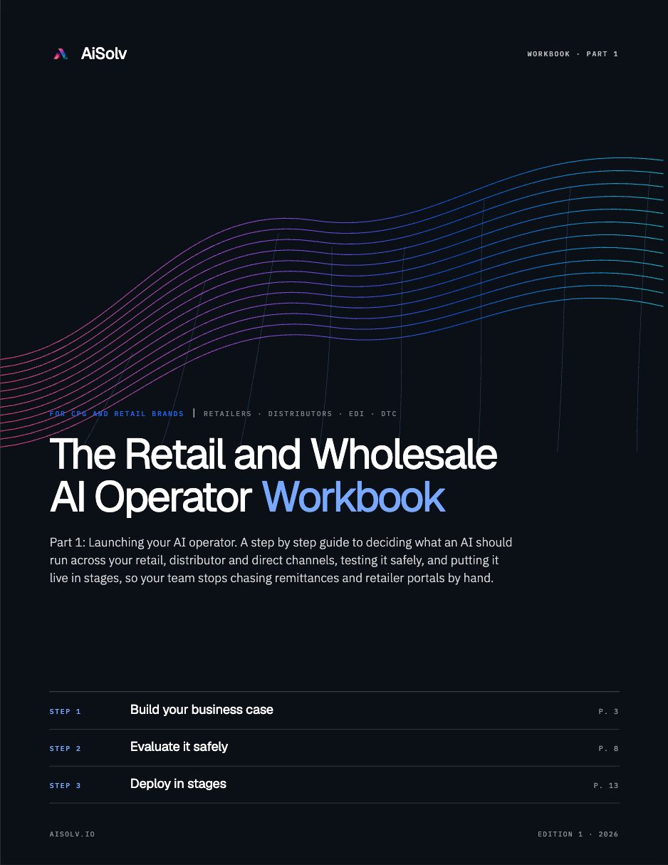 The Retail and Wholesale AI Operator Workbook cover